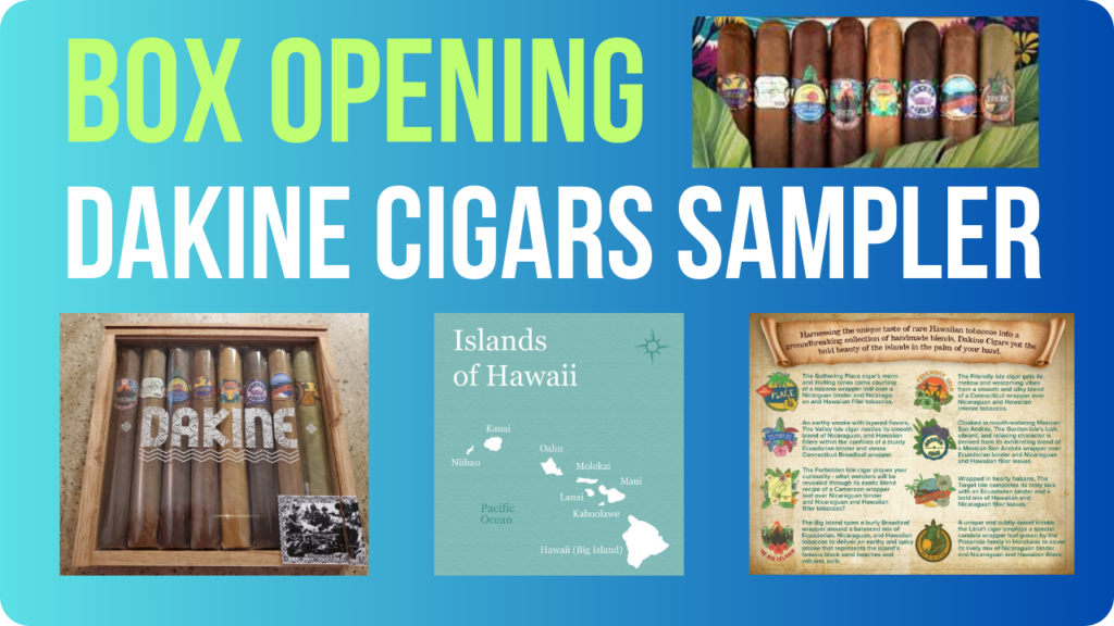 Dakine Cigars sampler box opening